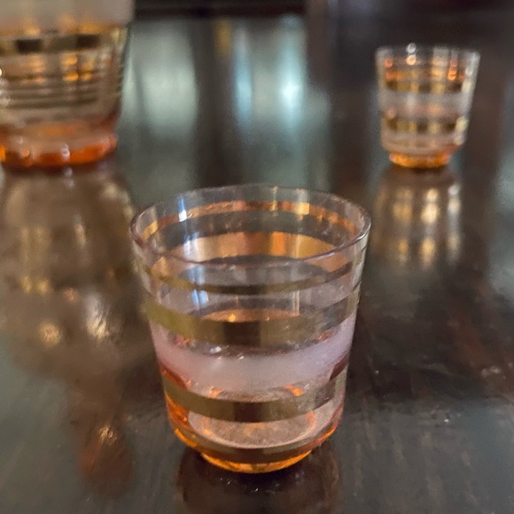 Mid-century Glass Decanter Set - VGUC - Picture 2 of 3